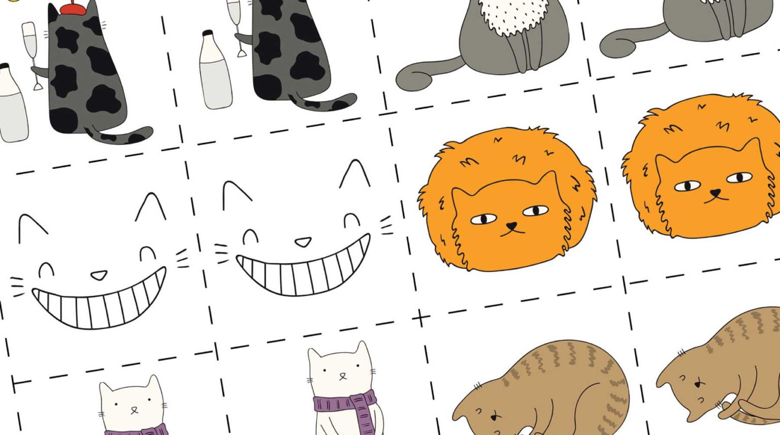 Cat Matching Memory Game Printable Free