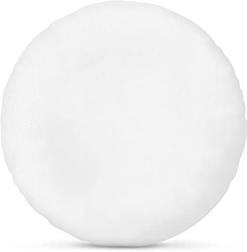 Foamily Round Throw Pillows 32' Premium Pillow Inserts for Couch or Bed Decorative Bedding - Made in USA