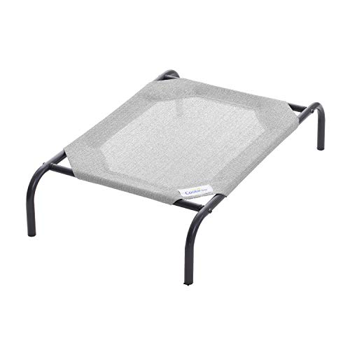 COOLAROO The Original Cooling Elevated Dog Bed, Indoor and Outdoor, Small, Grey