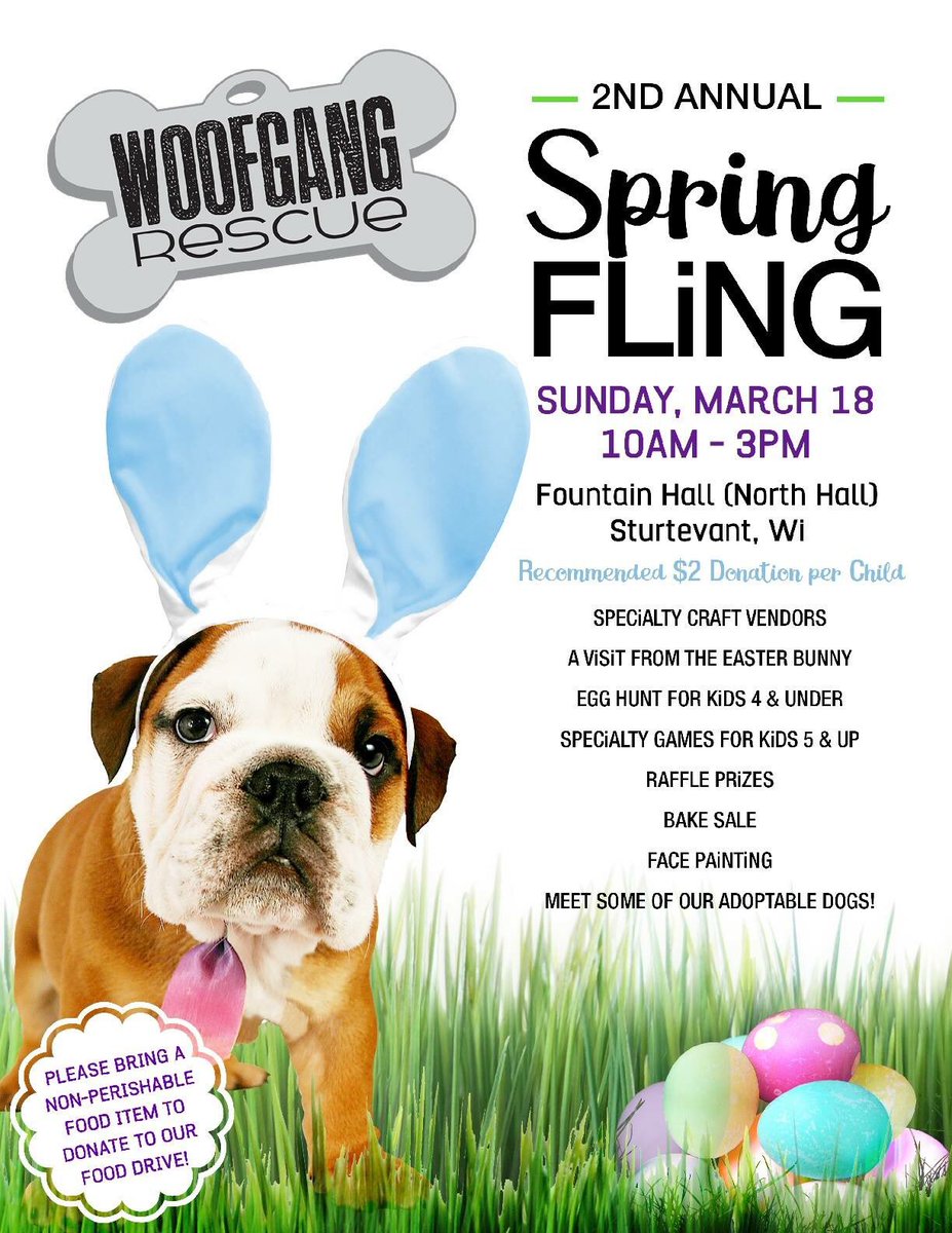 Spring Fling Rescue Fundraiser from Woofgang Rescue