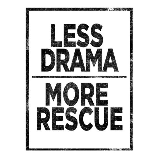 Less Drama More Rescue TShirt Design