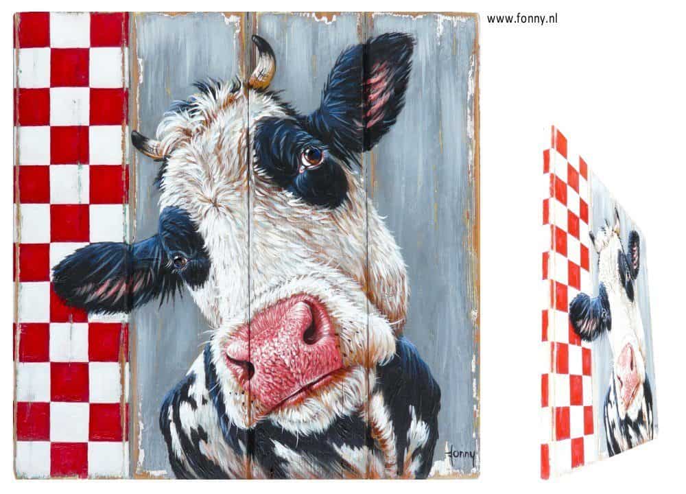 Cow Painting by Fonny van Raaijen