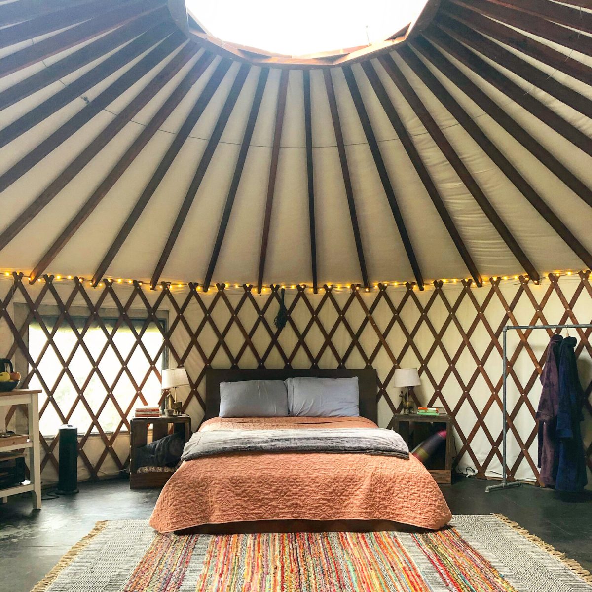 the yurt at Happy Compromise Farm