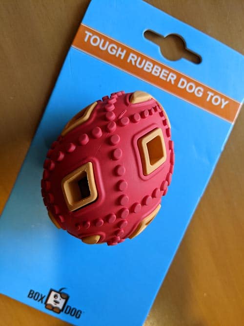 rubber dog toy from BoxDog