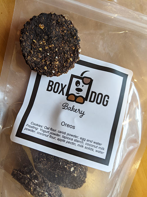 Oreo style dog treats from BoxDog