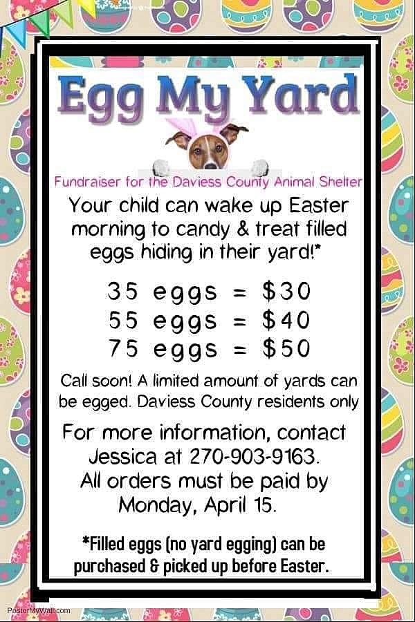 egg my yard easter fundraiser