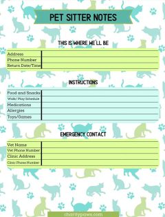 Pet Planner For Pet Care Organization {Free Download}