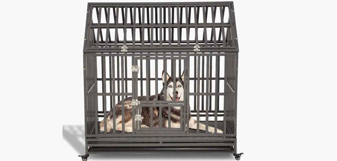 LUCKUP heavy dog crate
