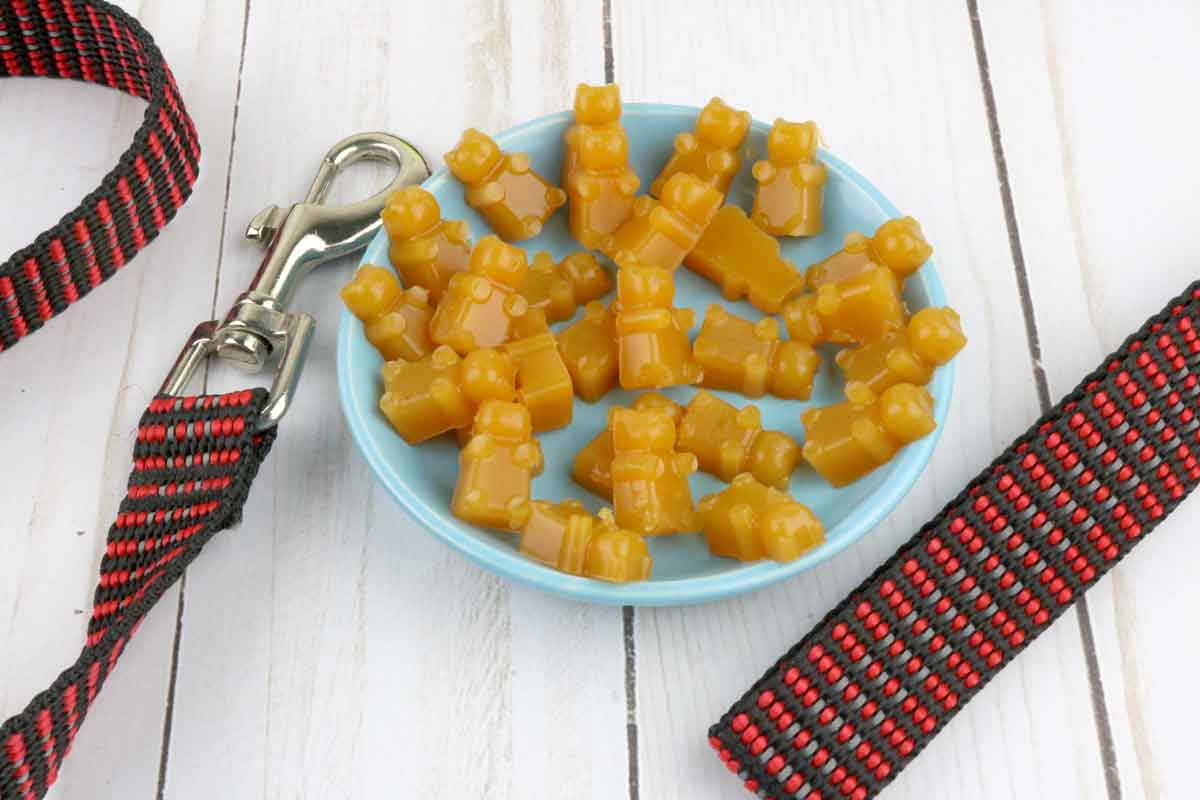 chicken sweet potato gummy dog treats
